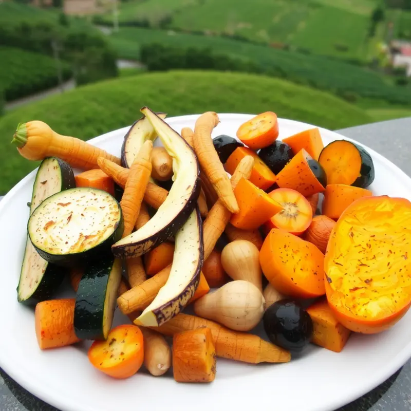 A field of vibrant alternative vegetables ready to replace standard potatoes.