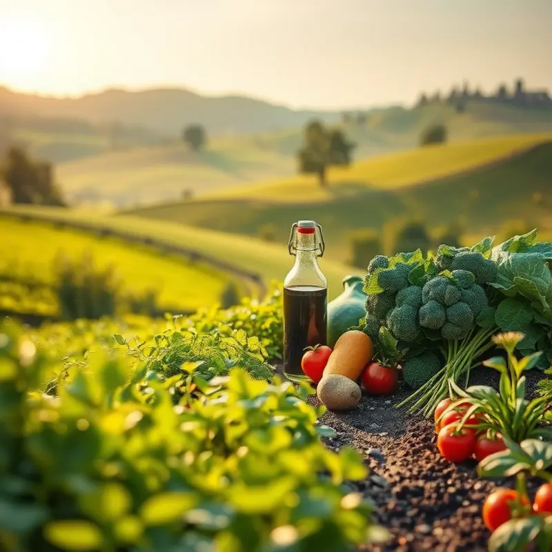 A sunny orchard representing nutritious sources of saturated fats.
