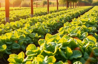 A sunlit field showcasing vibrant vegetables and fruits, emphasizing the essence of healthy nutrition.
