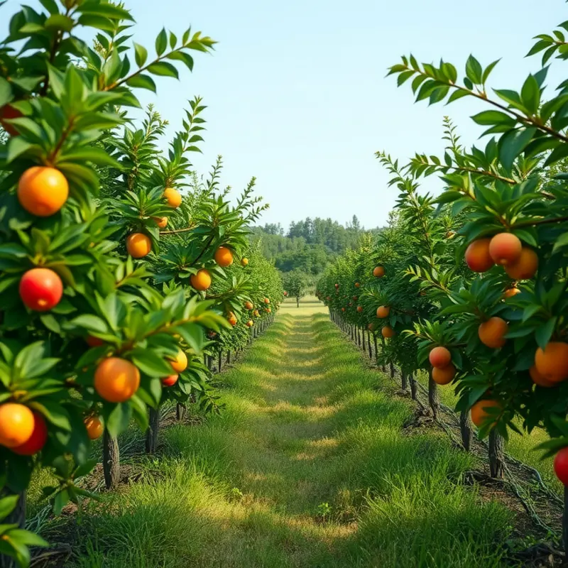 A sunlit field reflecting the natural abundance of organic produce.