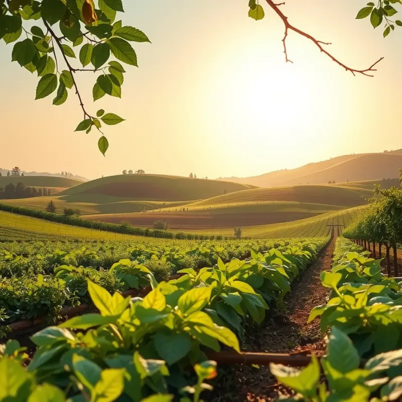 A flourishing orchard that embodies the abundance of a healthy diet.