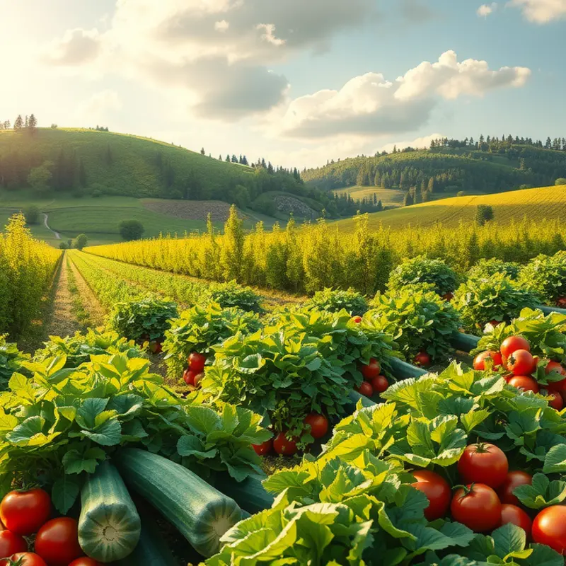 A vibrant orchard representing the bounty of nature’s organic produce.