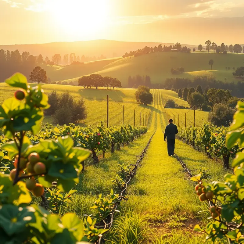 A sunlit field showcasing the beauty of vibrant vegetables, including corn, ready to be harvested.