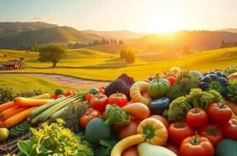 A natural landscape illustrating the bounty of nutritious produce.
