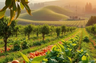 A natural landscape filled with vibrant vegetables and fruits encapsulating healthy meal preparation.