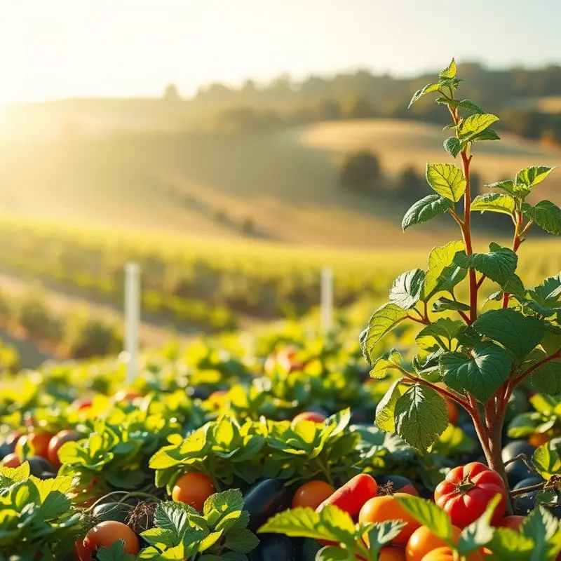 A vibrant sunlit field showcasing abundance in nature.