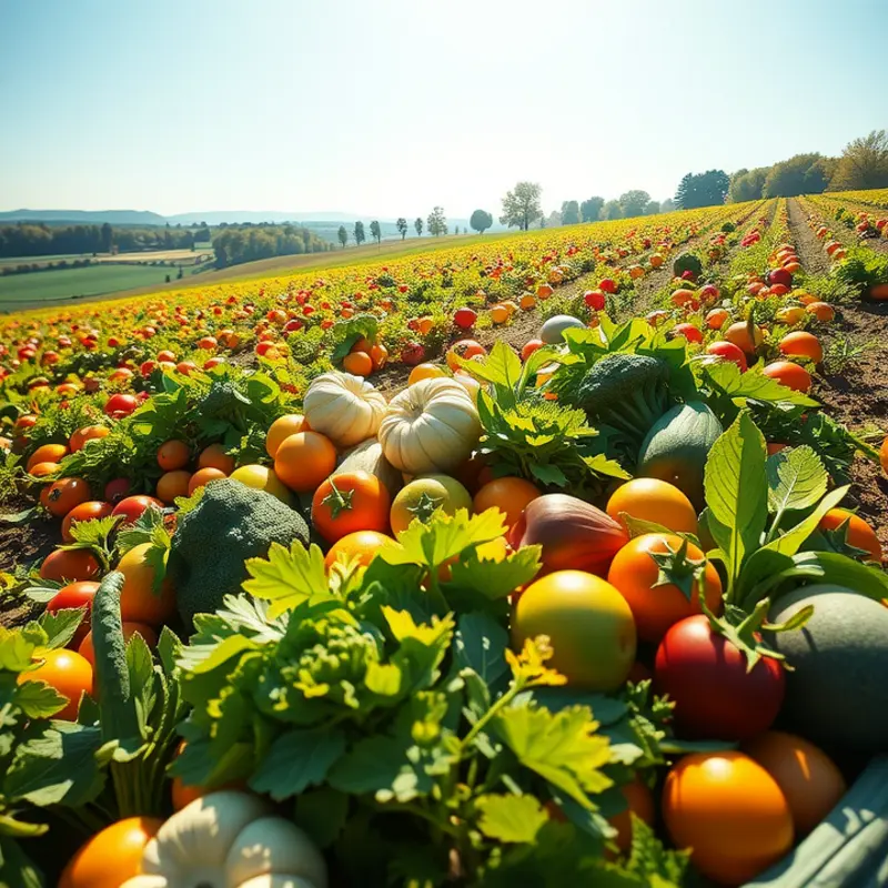 A vibrant orchard full of fresh produce, representing nature’s bounty.