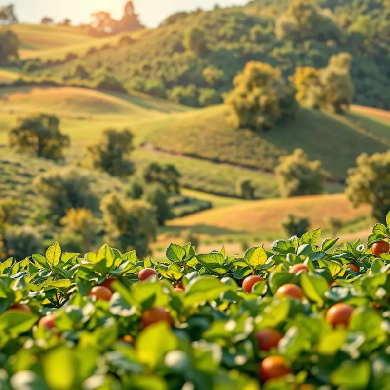 A vibrant sunlit field showcasing the abundance of fresh produce.