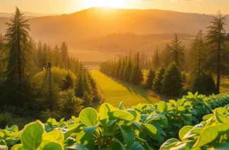 A scenic orchard rich in fruits and vegetables representing healthy nutrition.