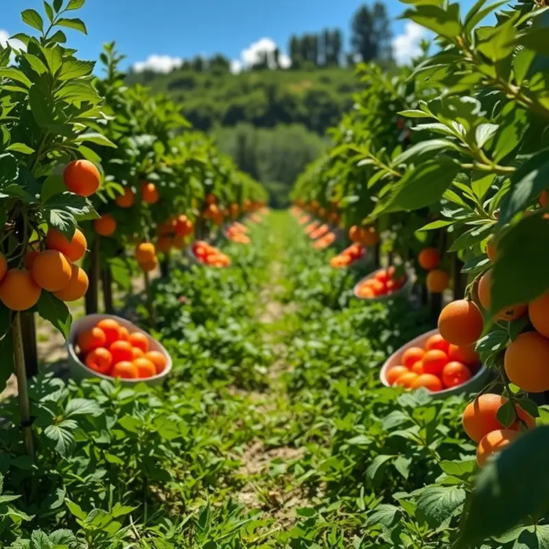 An idyllic setting representing the essence of raw vegan foods.