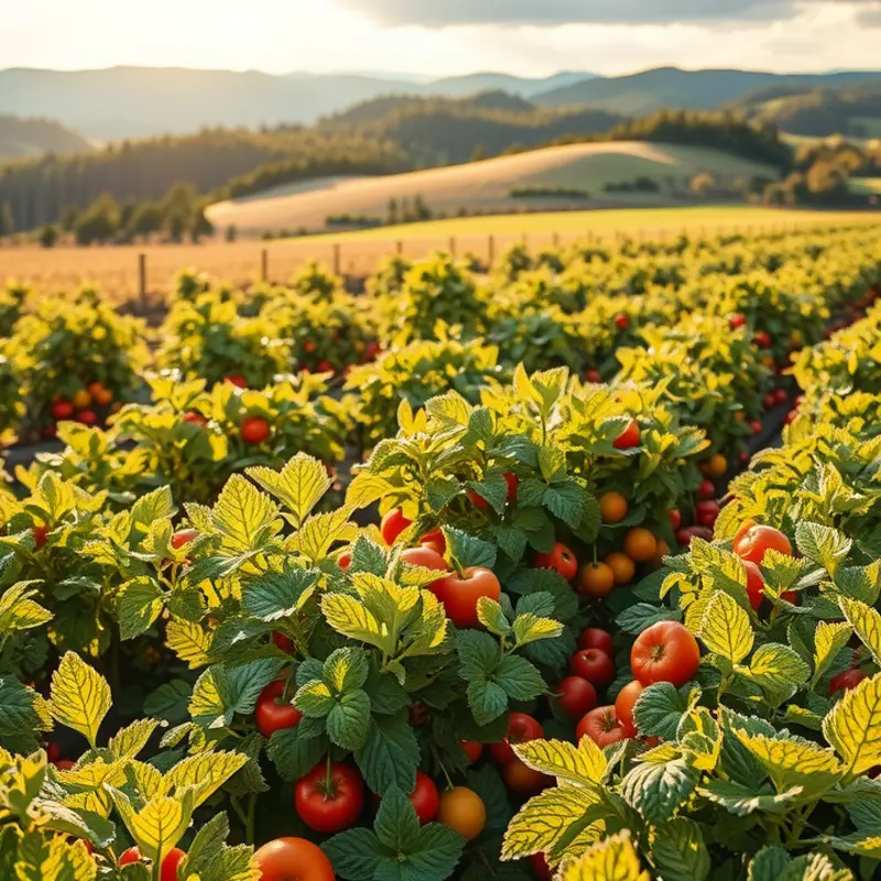A sunlit orchard showcasing the beauty of nature’s organic produce.