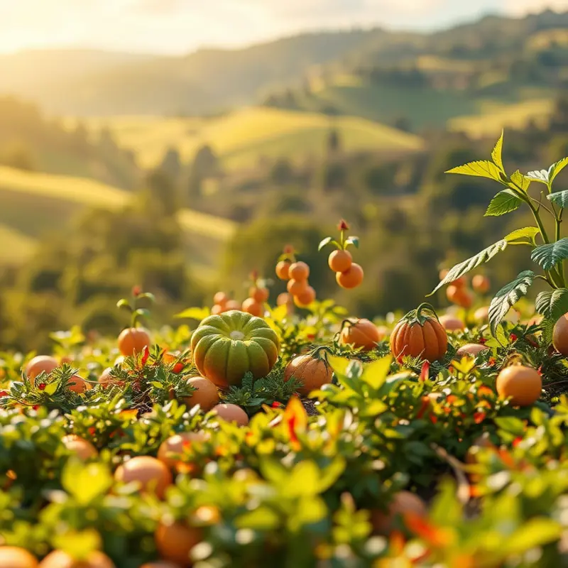 A vibrant orchard showcasing the freshness of organic produce.