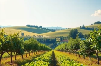 Photorealistic landscape of a sunlit field with an abundance of vibrant vegetables and fruits.