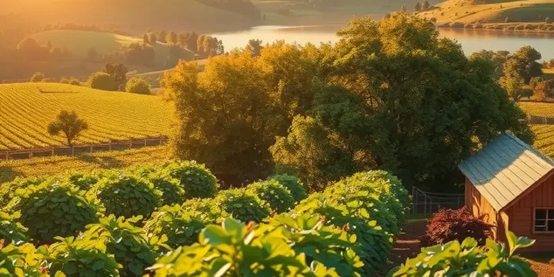 Photorealistic image of a sunlit field filled with vibrant vegetables symbolizing freshness and organic abundance.