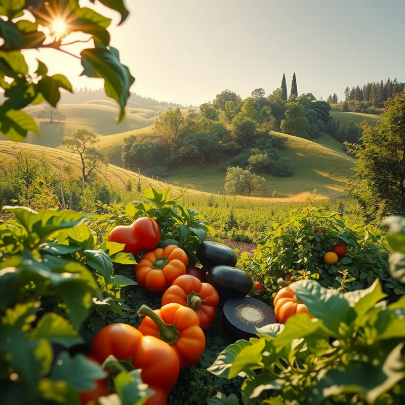 A vibrant landscape showcasing the richness of sustainable farming.