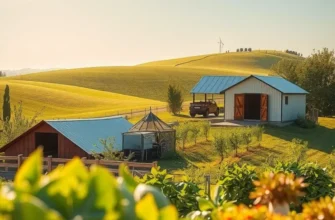 A vibrant field filled with organic fruits and vegetables, representing the essence of sustainable snacking.