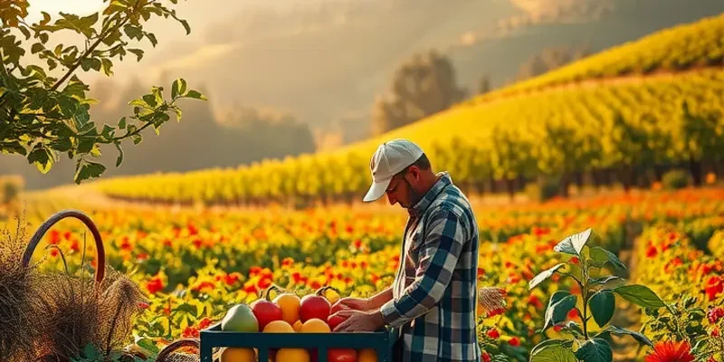 A vibrant landscape showcasing the natural elements of sustainable sweeteners in an organic setting.