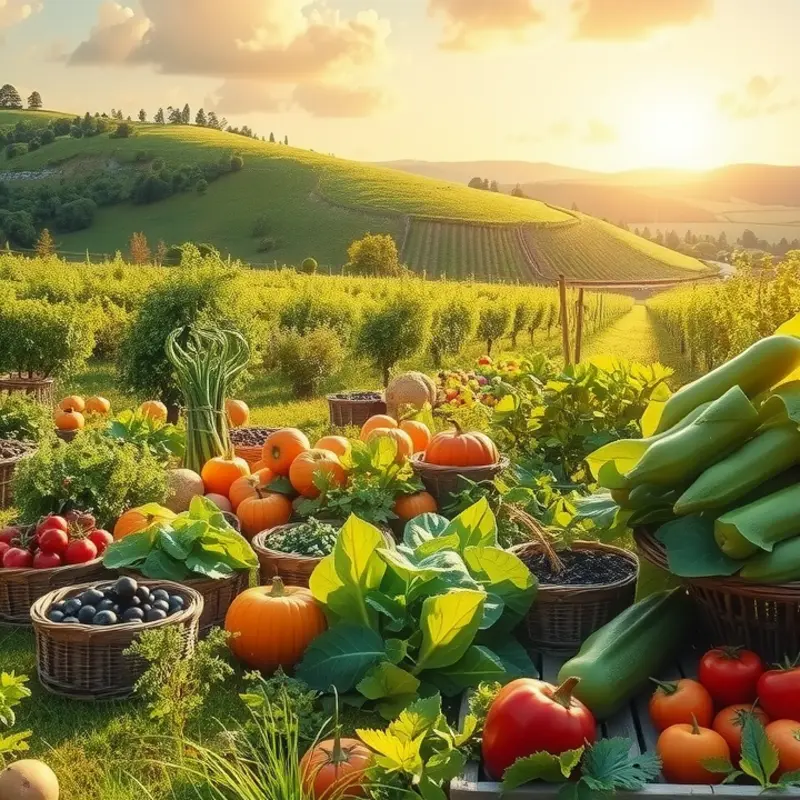 A picturesque field filled with vibrant root vegetables, showcasing their organic beauty.
