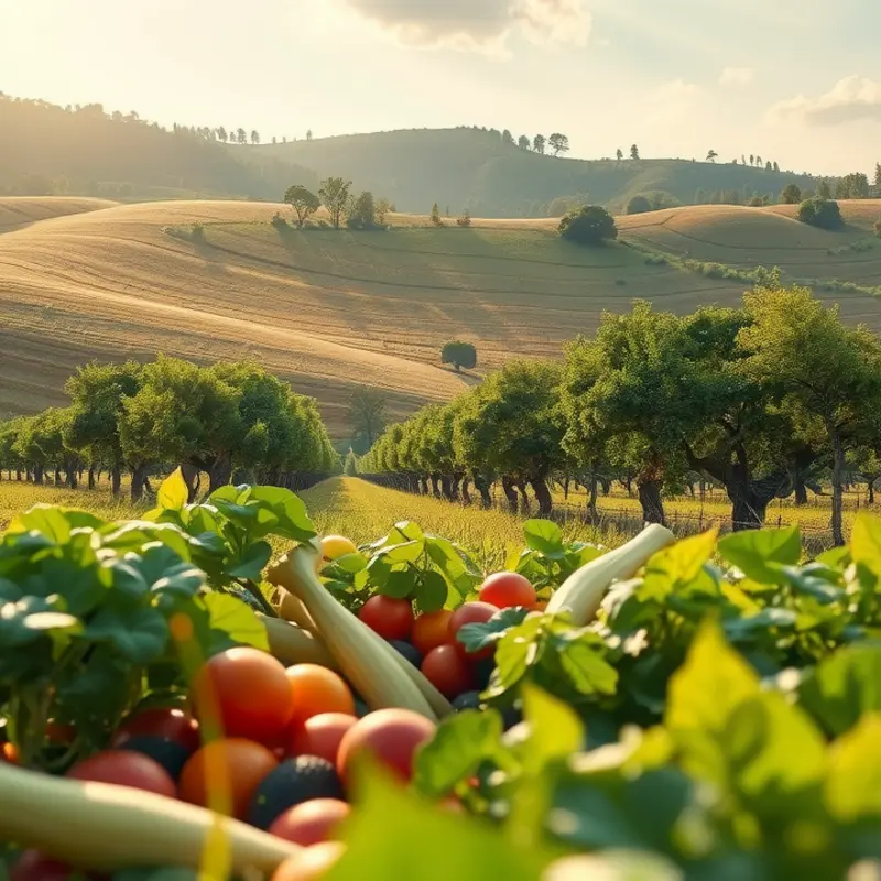 A natural landscape illustrating the beauty of nutritious foods.