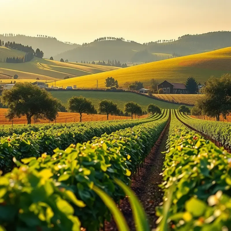 A sunlit orchard brimming with fresh, organic produce.