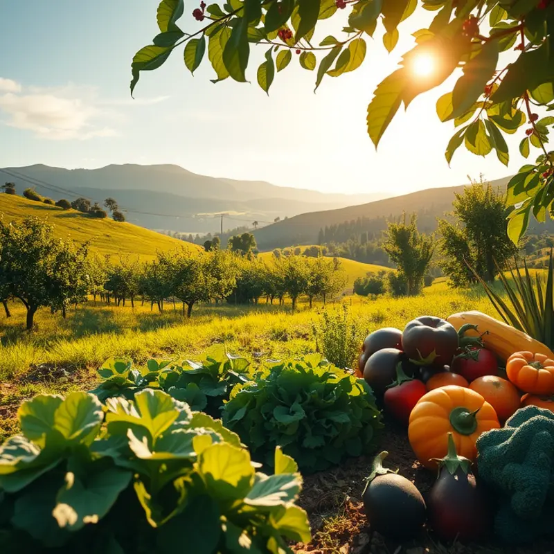 A vibrant landscape showcasing the abundance of nature’s nutrition.