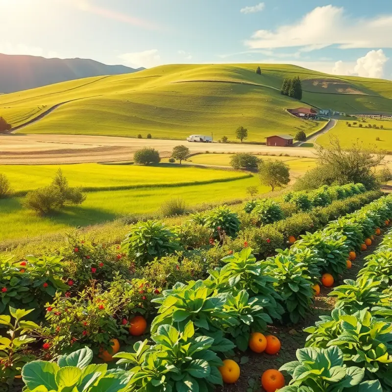 A peaceful orchard illustrates the freshness of natural foods vital for nutrition.