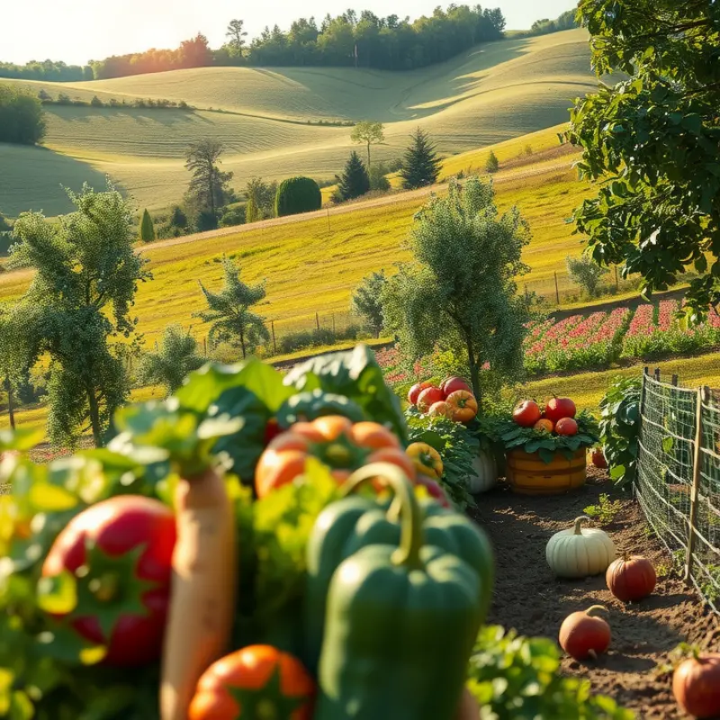A vibrant orchard showcasing the abundance of nature’s produce.