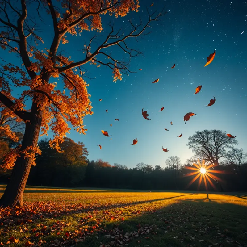 A serene night scene, embodying tranquility and restful sleep.