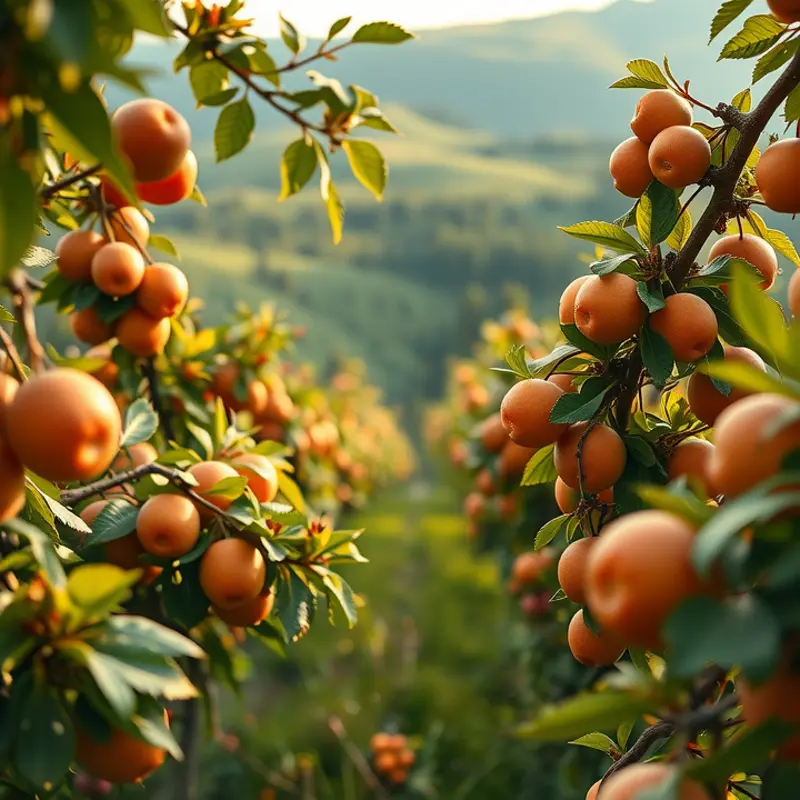 A sunlit field showcasing the abundance of nature’s bounty.