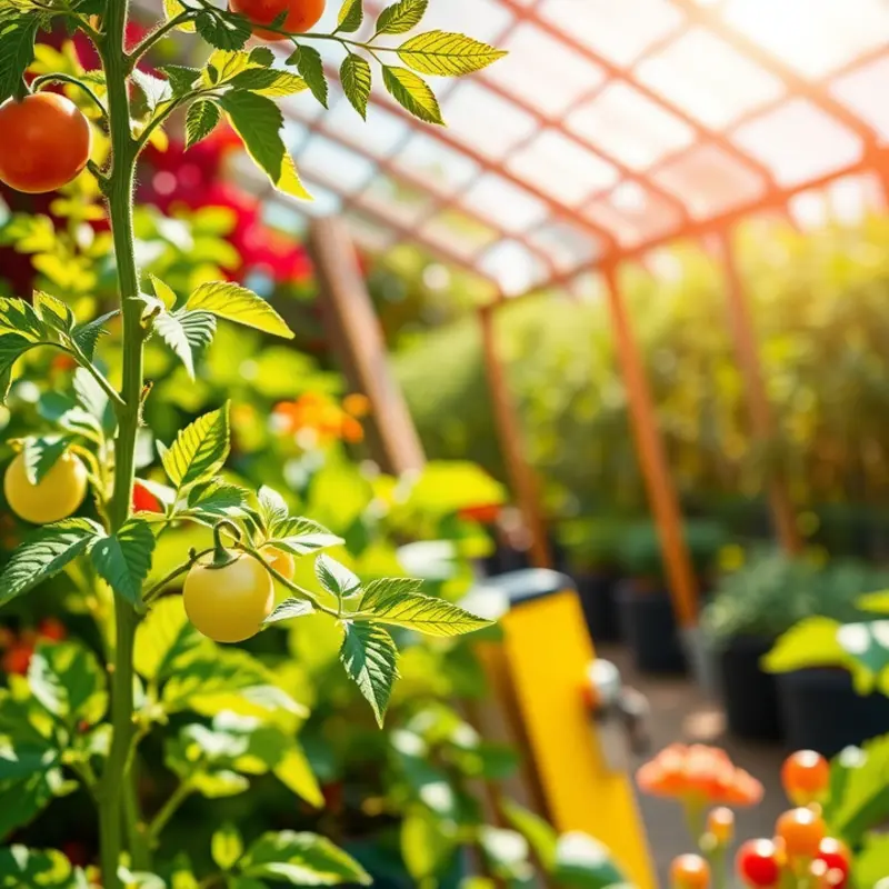 A lush landscape showcasing vibrant fruits and vegetables.