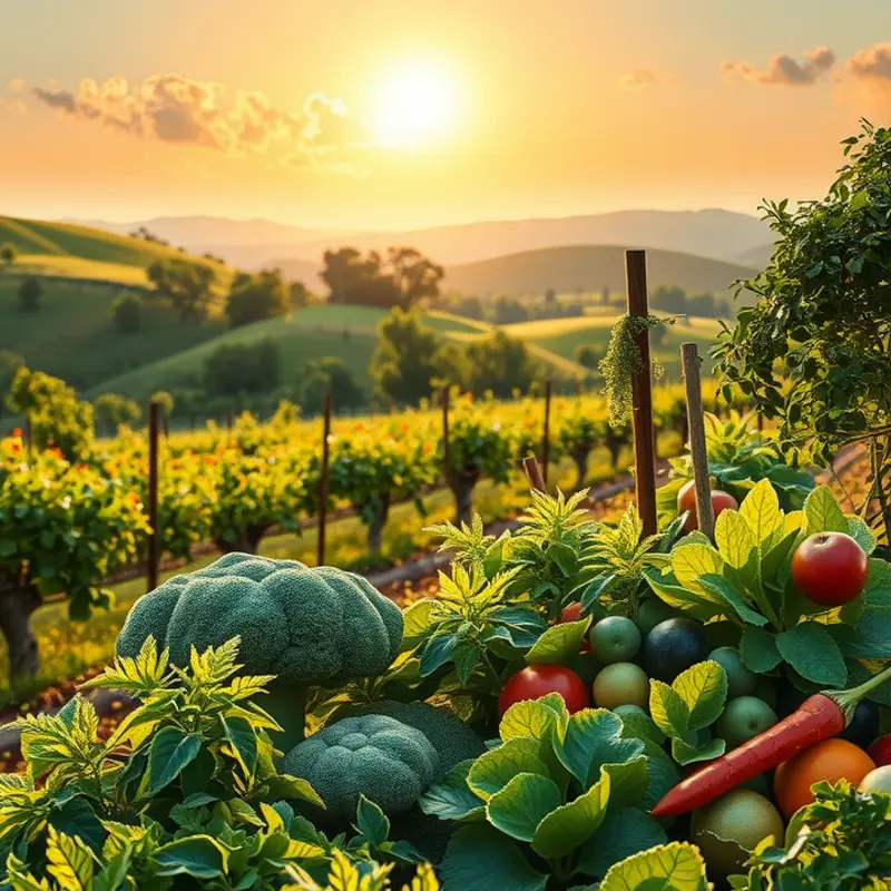 A picturesque orchard showcasing the vibrant lucuma fruit among lush greenery.