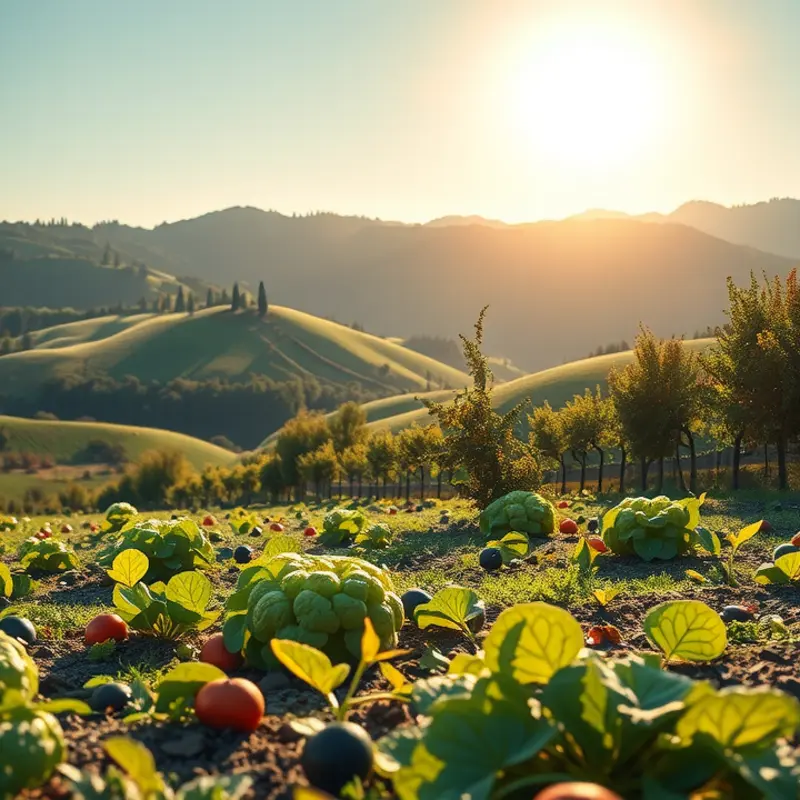 A picturesque field representing the abundance of natural nutrition.