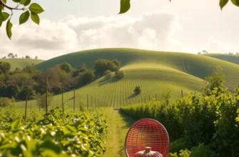 Scenic field filled with vibrant organic produce in natural light.