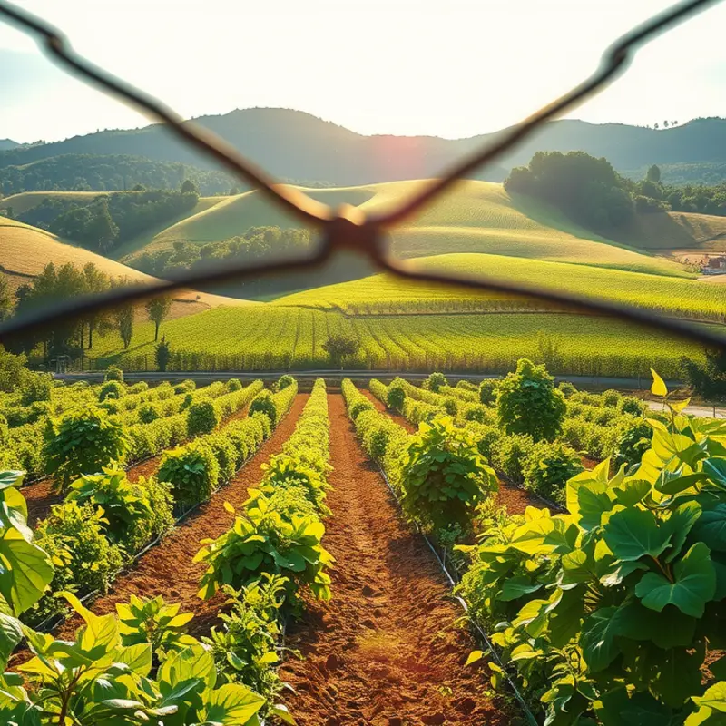 An abundant field of vibrant vegetables and fruits showcasing nature’s richness.