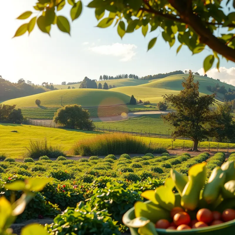 A picturesque field representing the richness of a low-carbohydrate vegan diet.