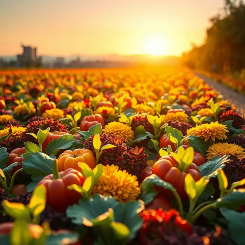 An orchard flourishing with vibrant fruits, representing nature’s role in emotional and physical nourishment.