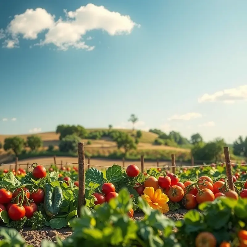 An abundant field showcasing fresh produce, emphasizing the importance of keeping food fresh.
