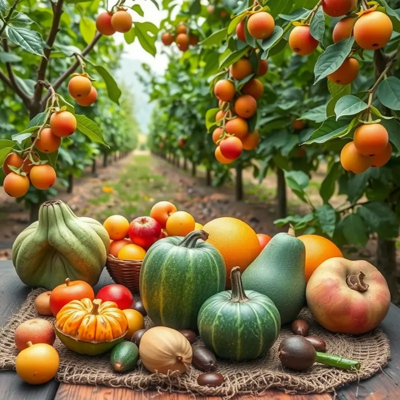 A radiant field of fresh produce promoting healthy nutrition.