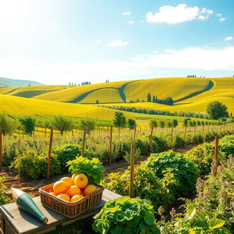 A sunlit field showcasing the lush greenery where wheatgrass thrives.