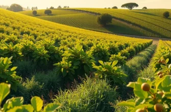 A vibrant orchard filled with fruits and vegetables, symbolizing the essence of healthy eating.
