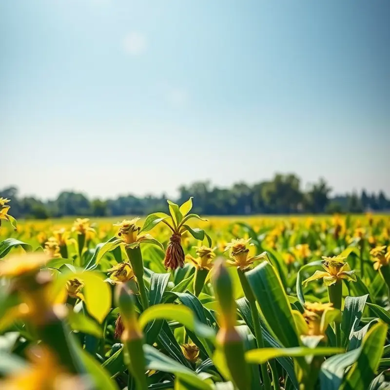 Lush yacon plants growing in a vibrant natural setting.