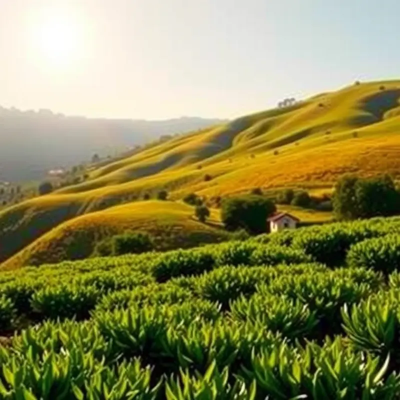 A peaceful Japanese tea garden, symbols of tranquility and the rich tradition of tea preparation.