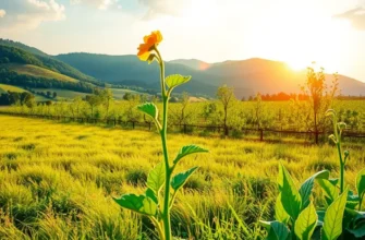 A lush orchard filled with fresh fruits and vegetables, symbolizing healthy nutrition.