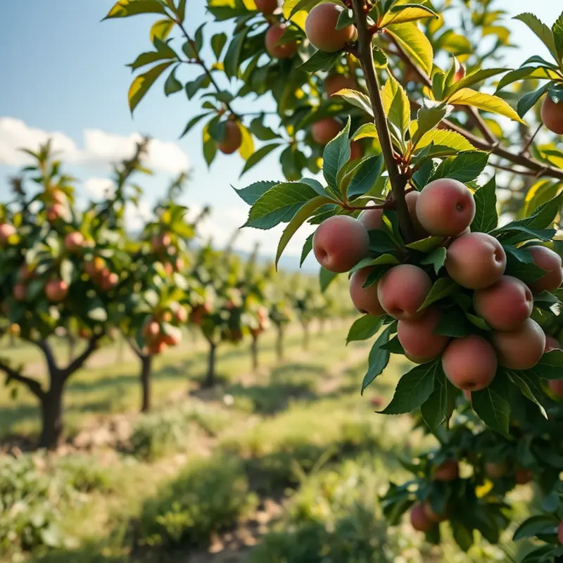 A vibrant garden showcasing umami-rich ingredients.