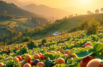 A lush vegetable orchard filled with various vibrant vegetables basking in sunlight.