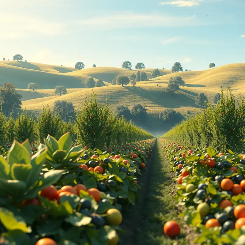 Vibrant olive groves basking in the Mediterranean sun.