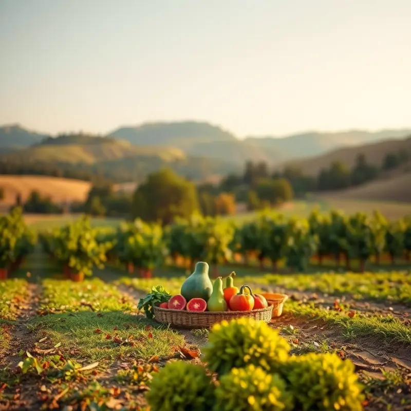 A vibrant sunlit orchard representing the abundance of nature’s produce.