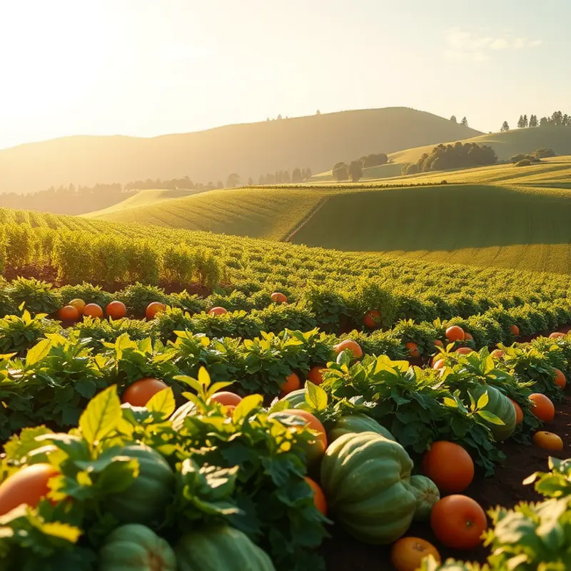 A vibrant landscape depicting the abundance of natural nutrition essential for recovery.