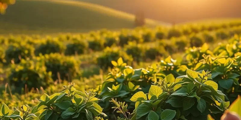 A beautiful landscape filled with fresh fruits and vegetables, symbolizing the importance of a healthy diet.