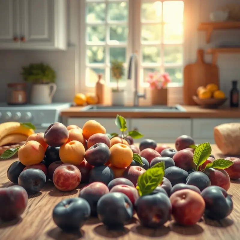 A vibrant plum orchard showcasing the fresh abundance of nature’s superfood.